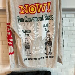 PacSun Gray Coca-Cola Graphic Long Sleeve Tee